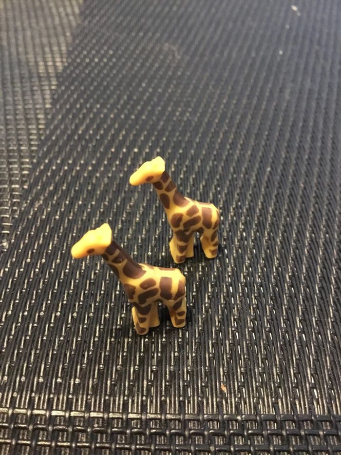 Playmobil Micro lot 2 figurines aimantées Girafes arche de Noé 4332 pièces détachées animaux