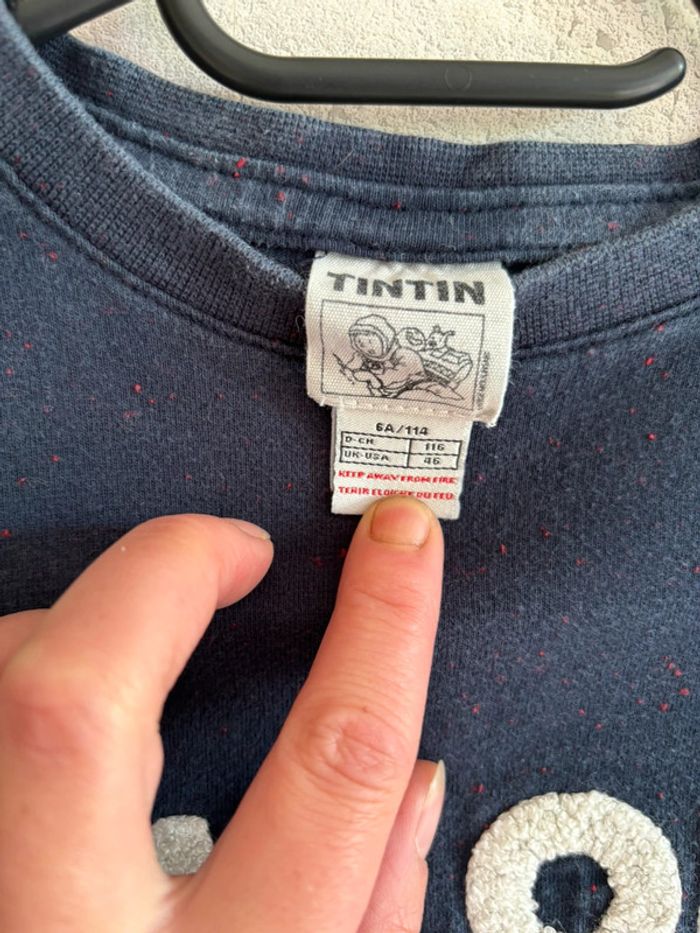 Tee shirt cyrillus tintin taille 6 ans - photo numéro 2