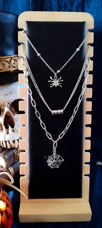 Collier triple rangs argenté