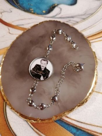 Bracelet coeur johnny Hallyday