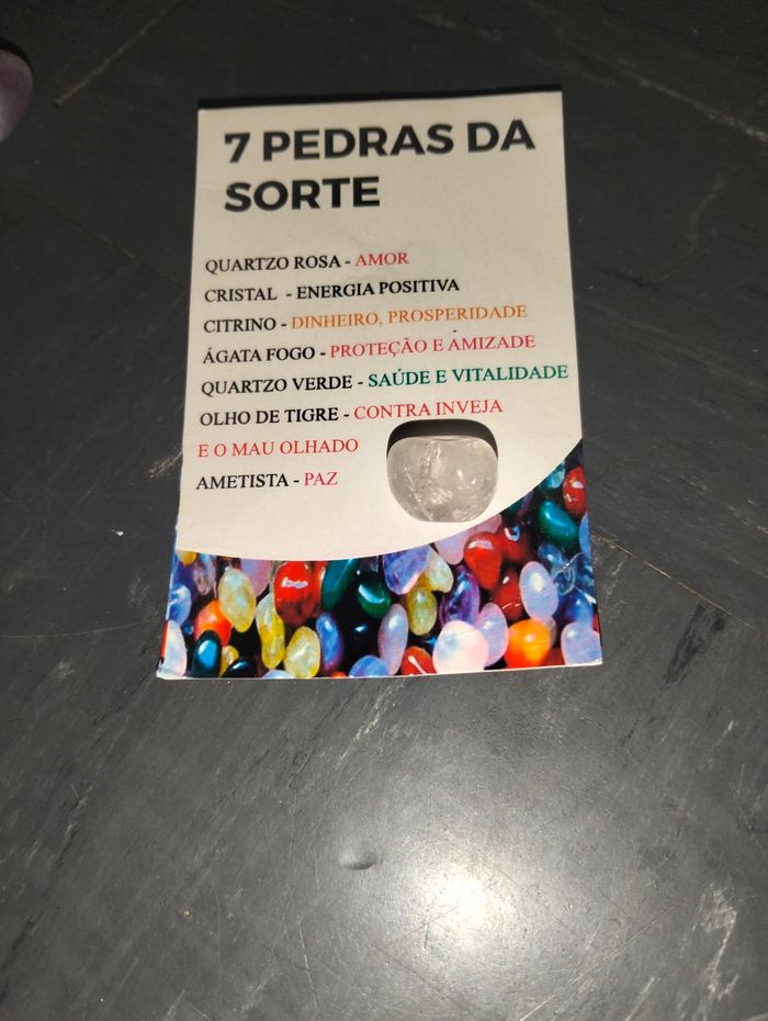 Lot de 7 pierres naturelles avec leur carte explicative - photo numéro 3