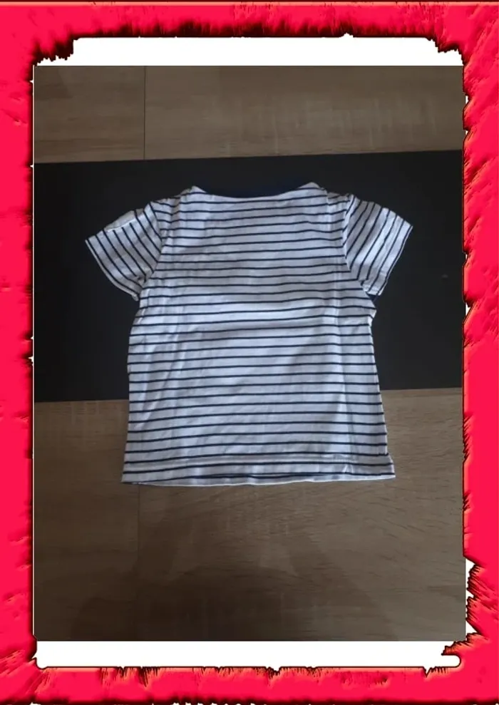 Tshirt marinière disney Nemo 9 mois - photo numéro 3