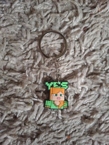 Porte clé minecraft
