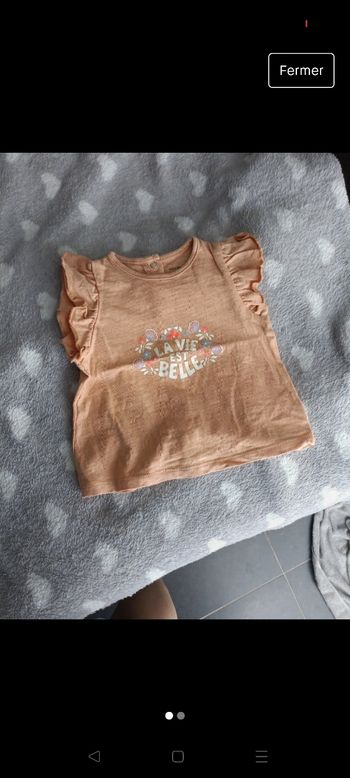 T-shirt manche courte 3mois