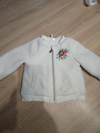 Veste zippé bébé 12 mois