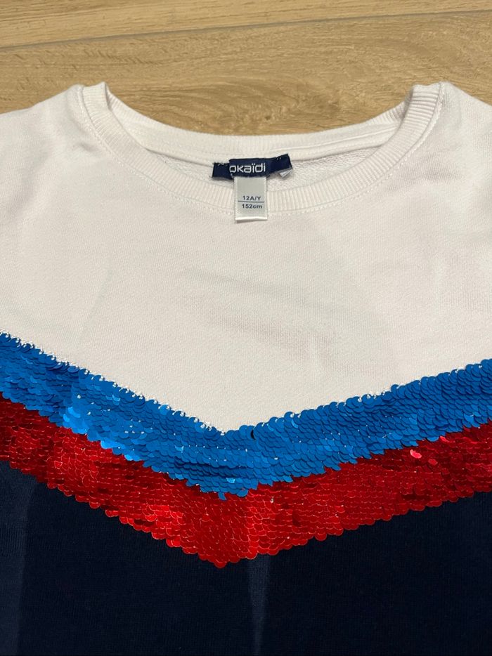 Pull sweat Okaidi taille 12 ans - photo numéro 2