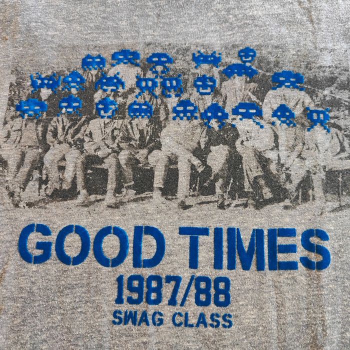 T-shirt Bizzbee gris taille M motif good times - photo numéro 2