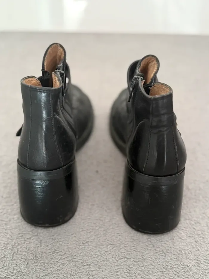 Bottines San Marina noires à scratch – Taille 37 - photo numéro 3