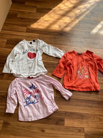 Lot t shirts longues manches longues