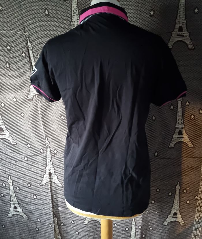 Polo noir et fuchsia taille M - photo numéro 6
