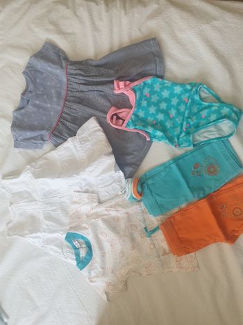 Lot fille 6 mois été