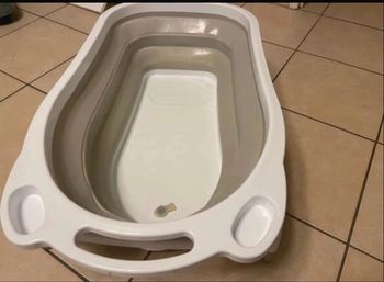 Baignoire bébé pliable +coussin
