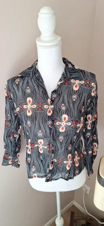 Chemise vintage Cache cache t38 #F38M-125