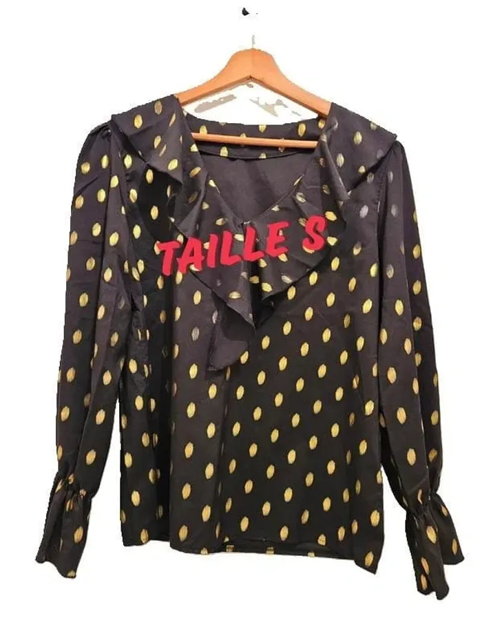 Top péplum Noir 36/S