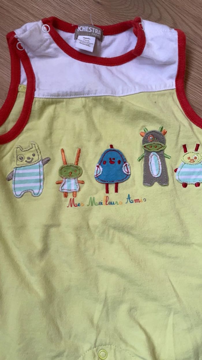 Lot de 2 combishorts orchestra 9 mois - photo numéro 2