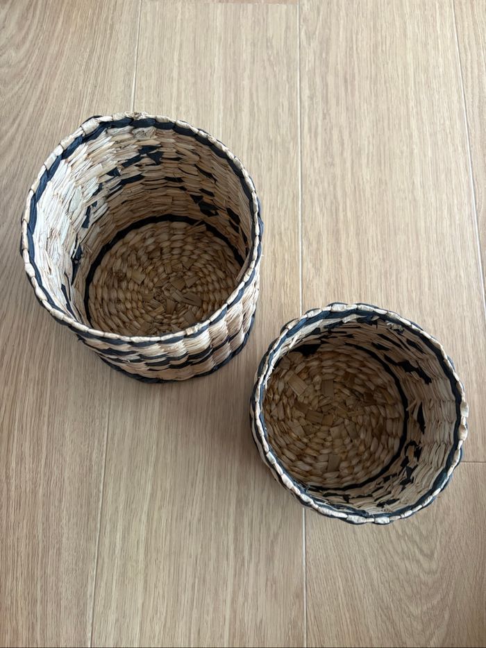 Lot de 2 paniers / caches pots maison du monde - photo numéro 2