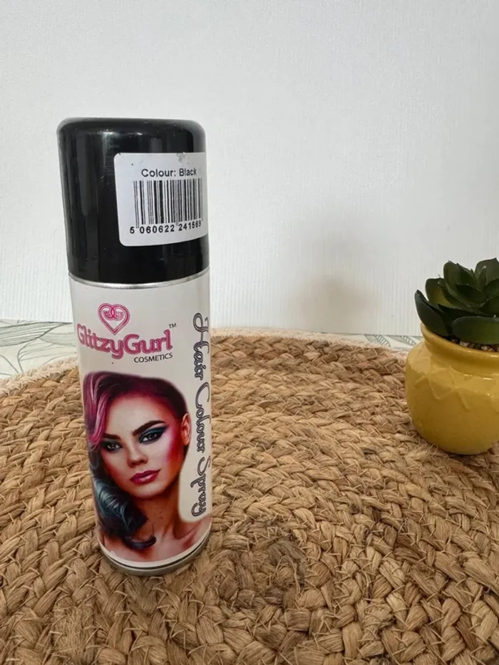 Hair colour spray black Glitzy girl 125ml