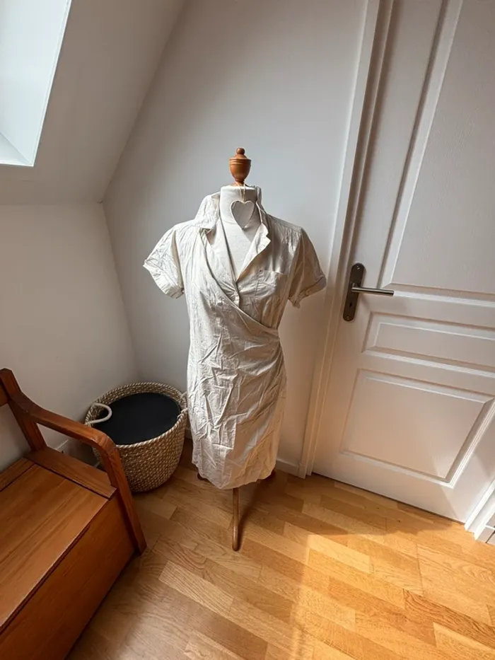 Sublime Robe portefeuille beige Max Mara Weekend – Taille 40 (FR) - photo numéro 3