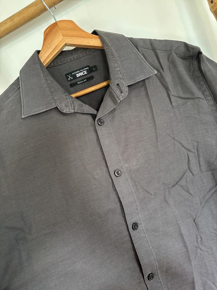 Chemise gris foncée brice taille L - photo numéro 3