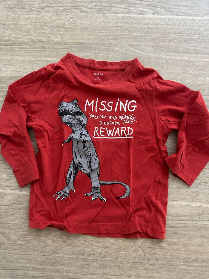 Tee shirt dinosaure 4 ans