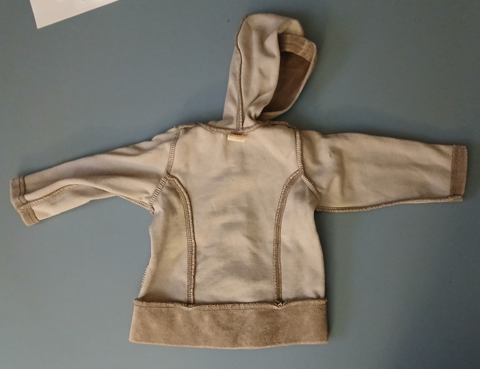 ensemble gris en velours 6 mois 3 pommes - photo numéro 4