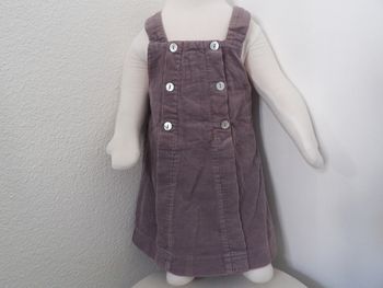 Robe salopette - Velours - Cyrillus - 12 mois