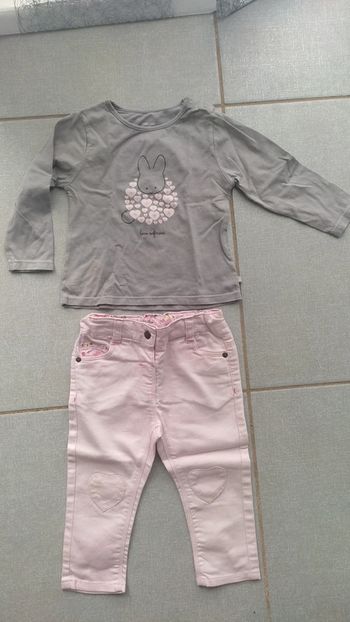 Ensemble t-shirt ML / pantalon T.18 M