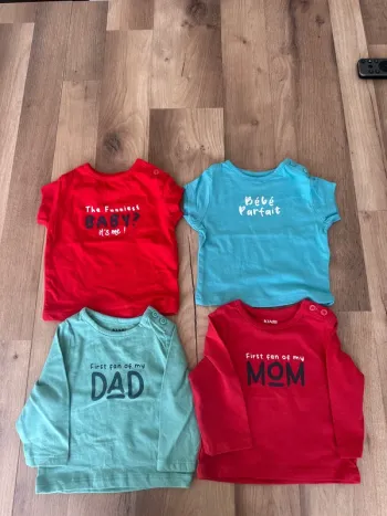 Teeshirt taille 1 mois