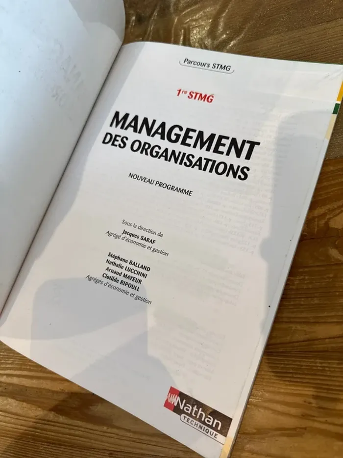 Livre management des organisations première STMG - photo numéro 4