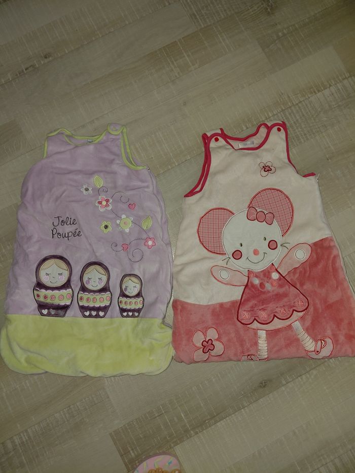 Lot de 2 gigoteuses hiver souris matriochska