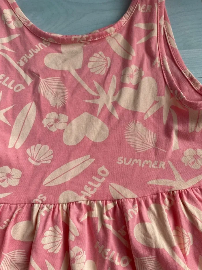 Robe estivale rose et beige orchestra 8 ans - photo numéro 2