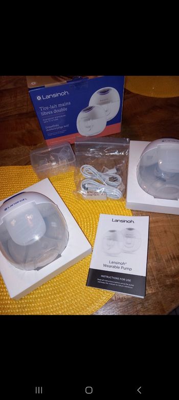 Tire lait portable main libre double