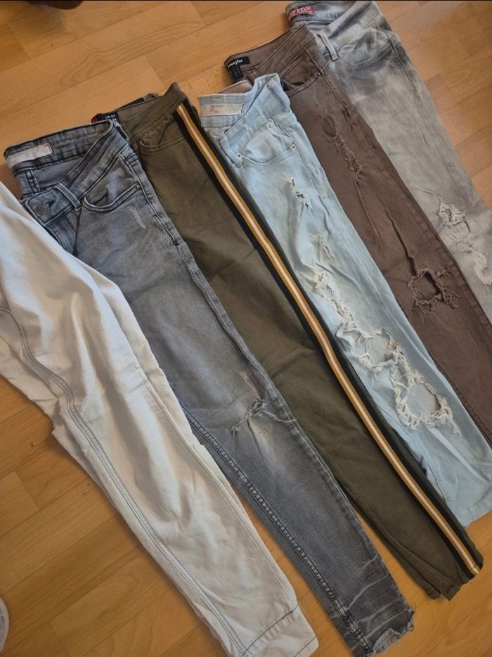 Lot 6 jeans T34 - photo numéro 2