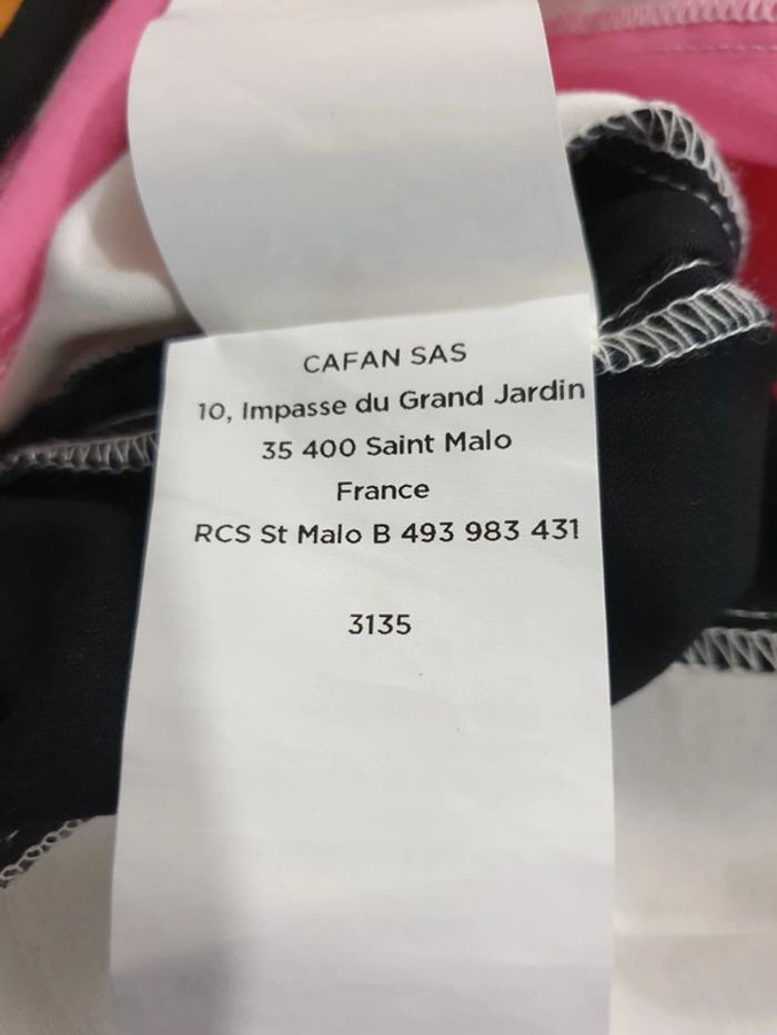 Robe femme Morgan T36 long 81cm blanc/noir/rose - photo numéro 6