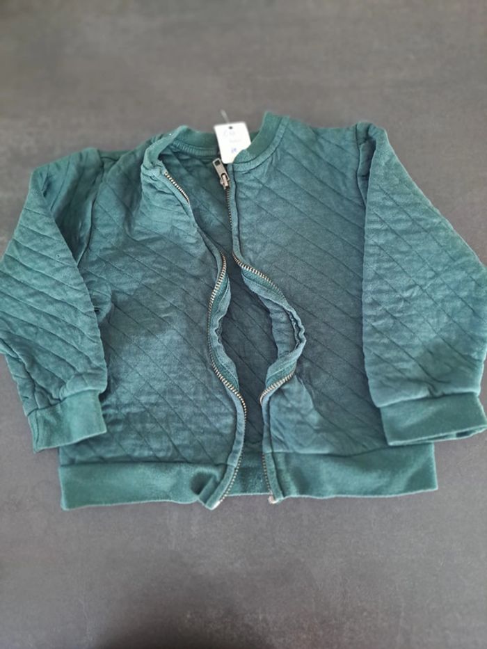 gilet kiabi vert 4 ans