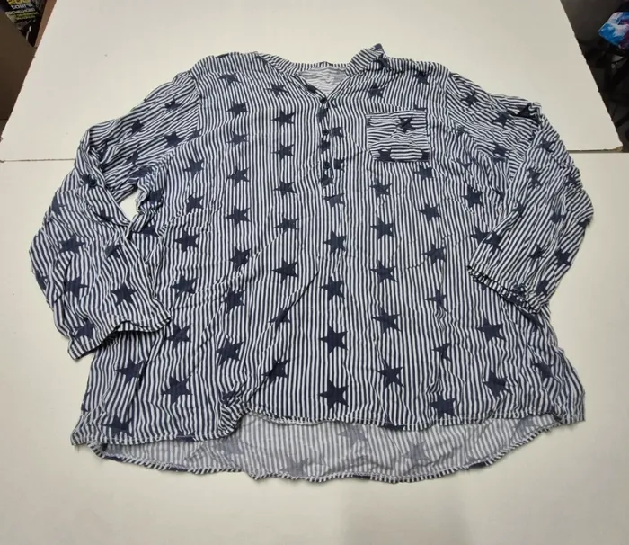 Chemise étoile bleue