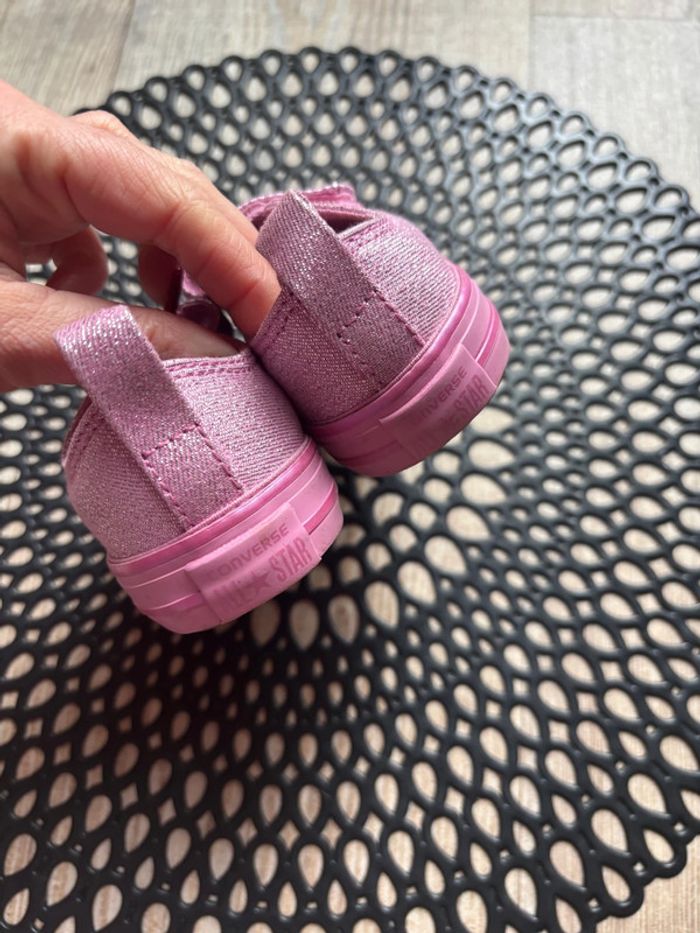 Converse rose scratch paillette - photo numéro 3