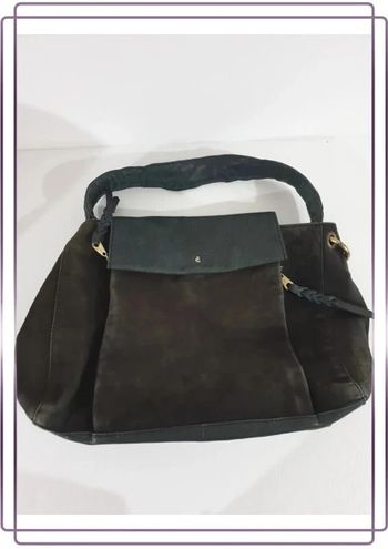 Sac porté épaule Fabienne Chapot, bon état mais le cuir est un peu décoloré, 35x27cm