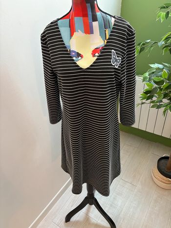 Robe noir et argentée Grain de Malice Taille 42