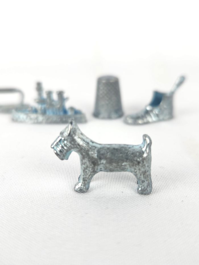 Lot 5 Jetons Monopoly Classiques Pièces de Jeu Métal Vintage Collection - photo numéro 2