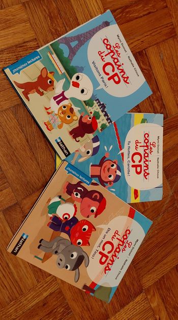 lot de 3 livres les copains du CP