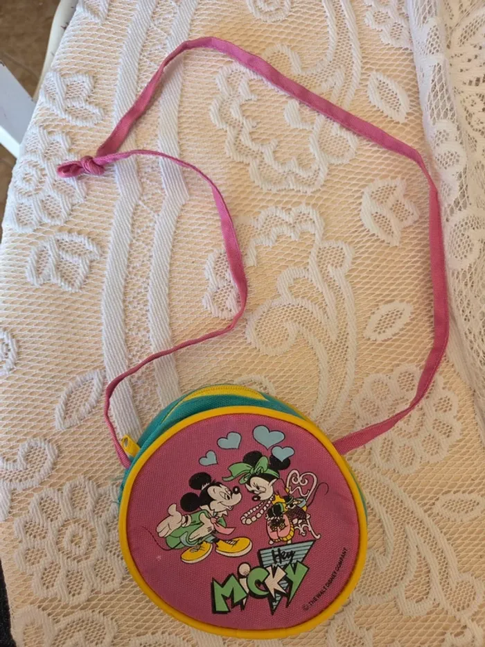 Petit sac enfant Mickey/Minnie vintage