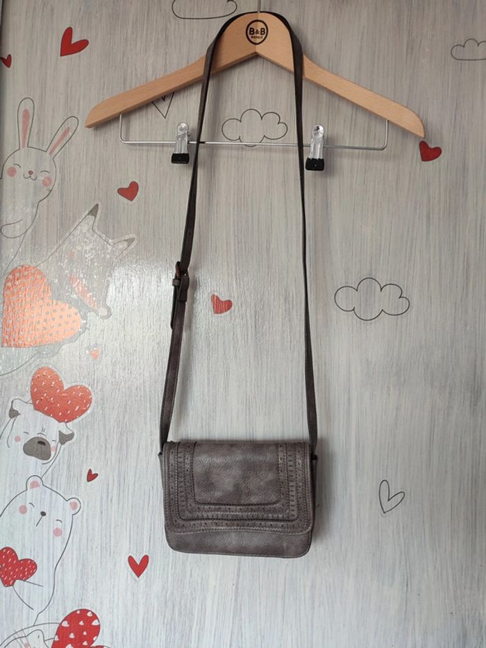 Sac pochette gris