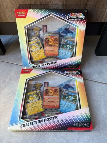 Pokémon 2 Coffret Poster Évolutions Prismatiques – EV 8.5 écarlate et violet neuf scellé fr