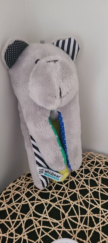 Ourson apaisant avec détecteur de pleurs Whisbear Turquoise