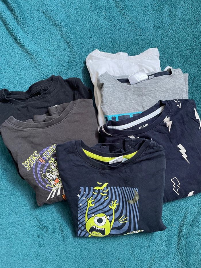 Lot 6 t-shirt 4 ans garçon manches longue