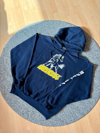 Sweat à capuche Haskell bleu marine avec logo cheval