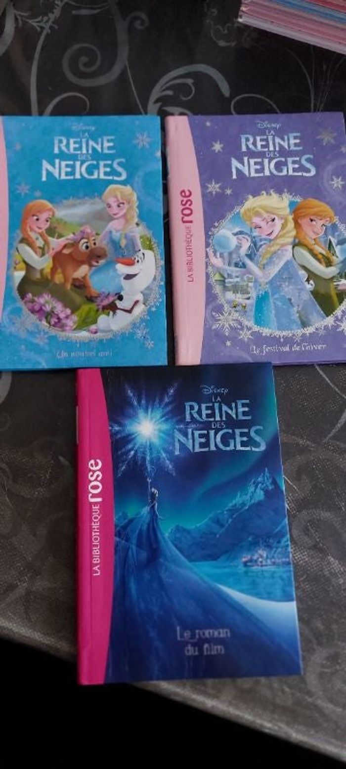 Lot 3 livres La Reine des Neiges