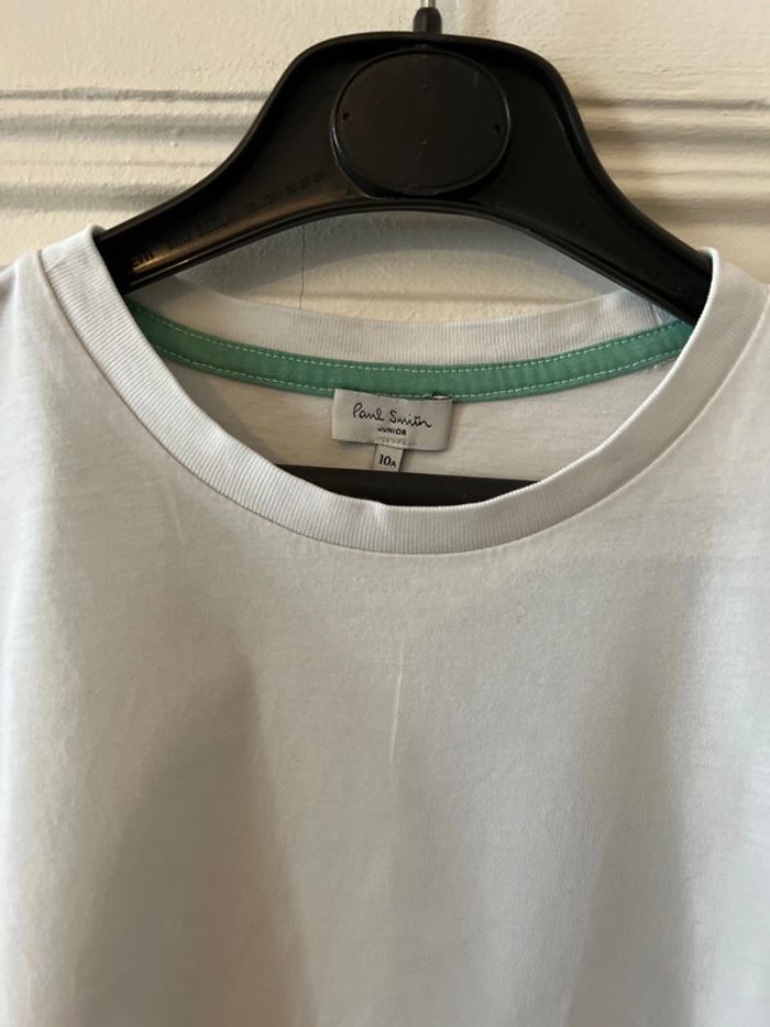 T-shirt blanc manches courtes 10 ans - Paul Smith - photo numéro 6