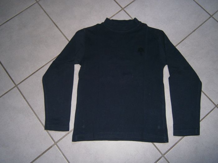 Tee-shirt ML bleu marine OKAIDI 12 ans